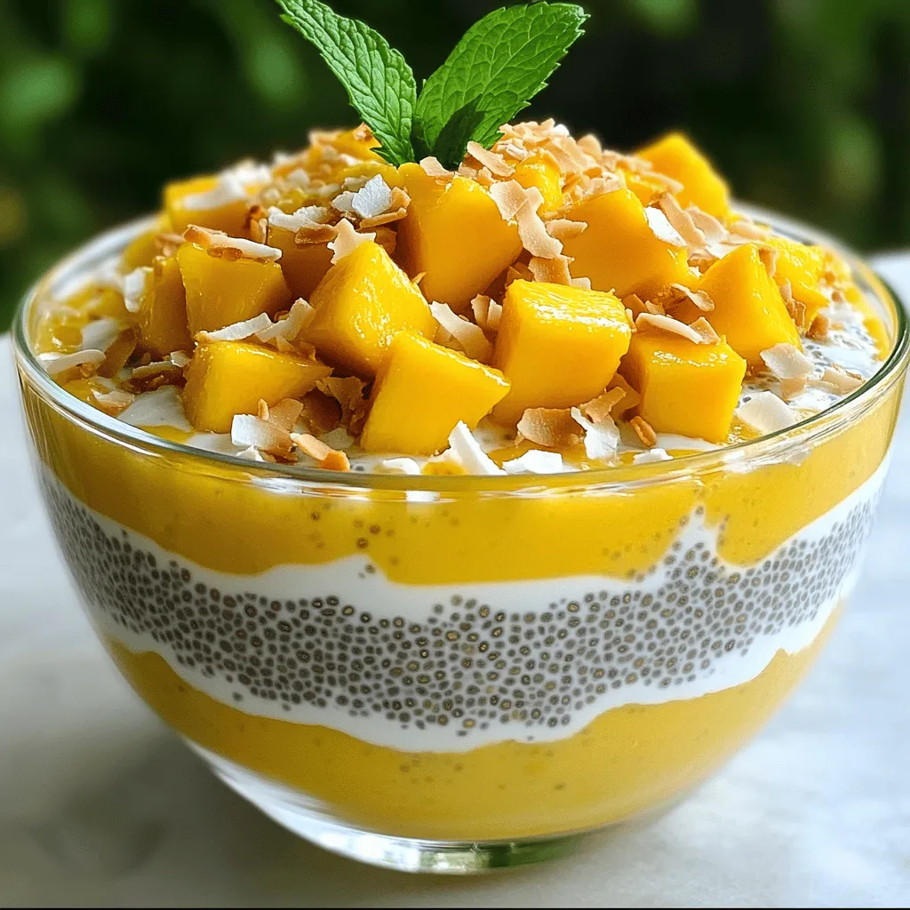 Mango Coconut Chia Pudding Easy and Tasty Delight