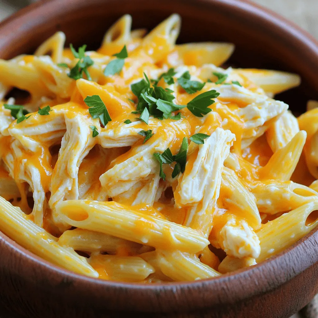 Creamy Buffalo Chicken Pasta Slow Cooker Delight