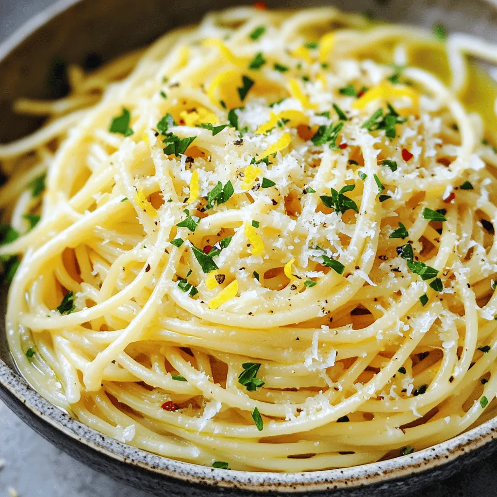 Creamy Lemon Garlic Pasta Flavorful Weeknight Meal
