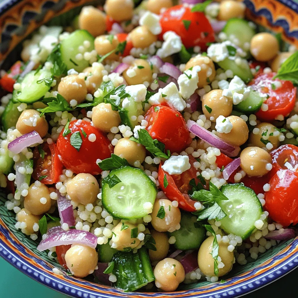 Mediterranean Couscous Salad with Tahini Delight