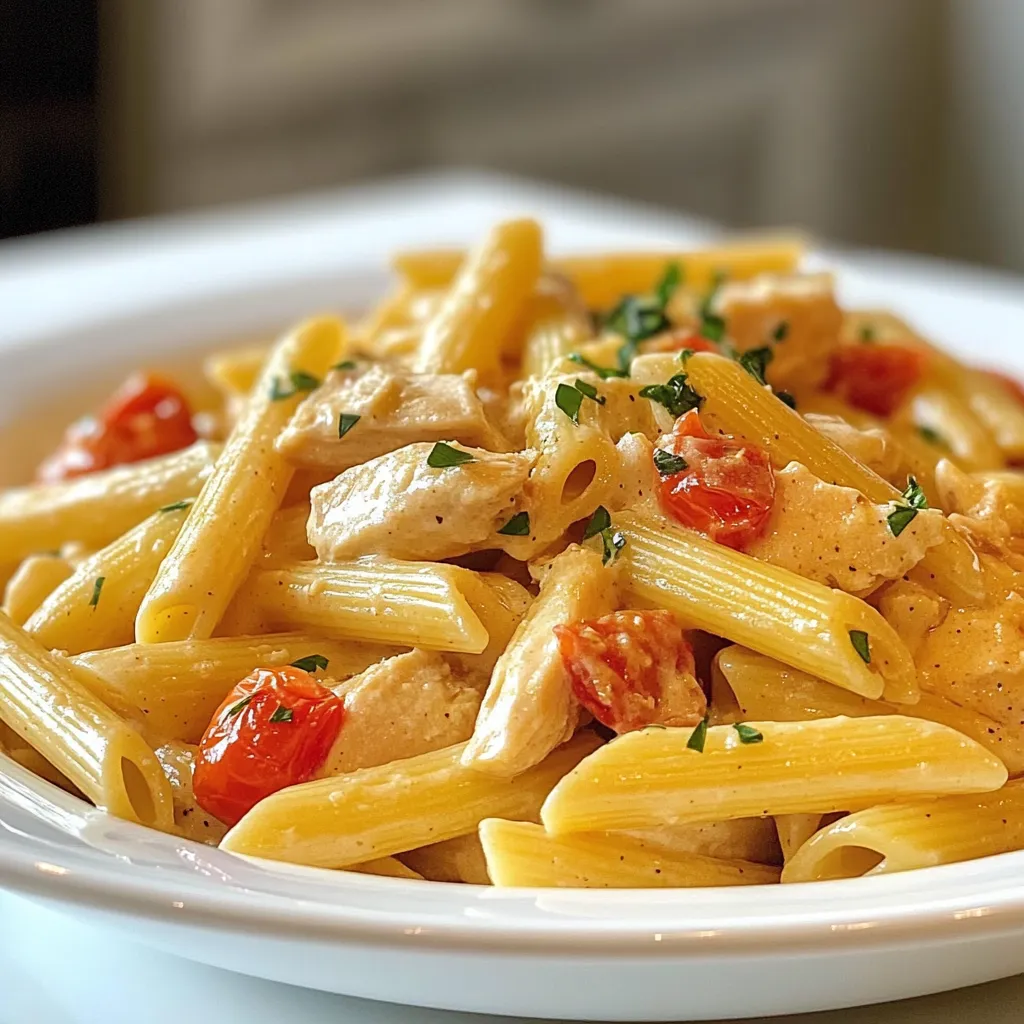 Chicken Penne Alla Vodka Flavorful and Creamy Dish