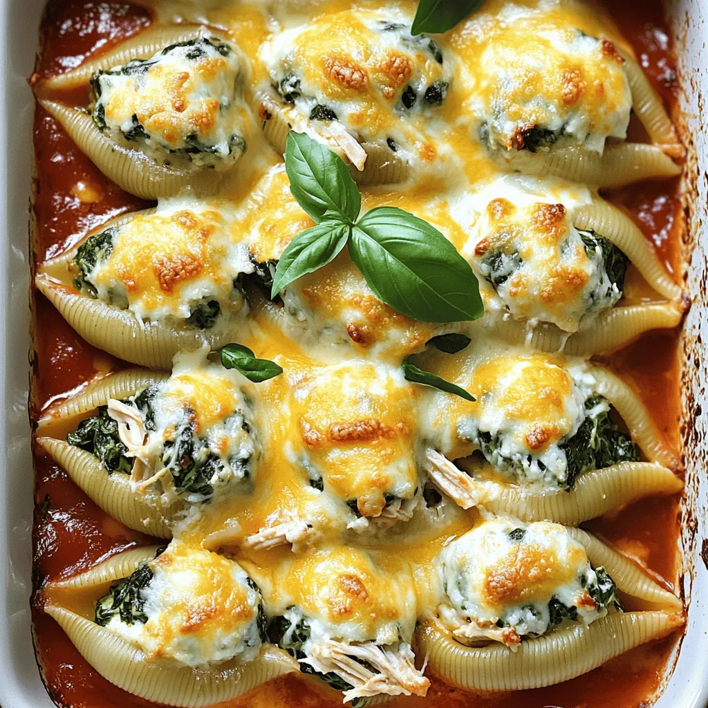 Chicken and Spinach Stuffed Shells Tasty Family Meal