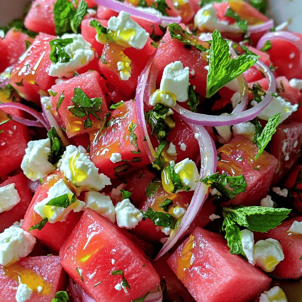 Refreshing Watermelon Feta Mint Salad Recipe Guide