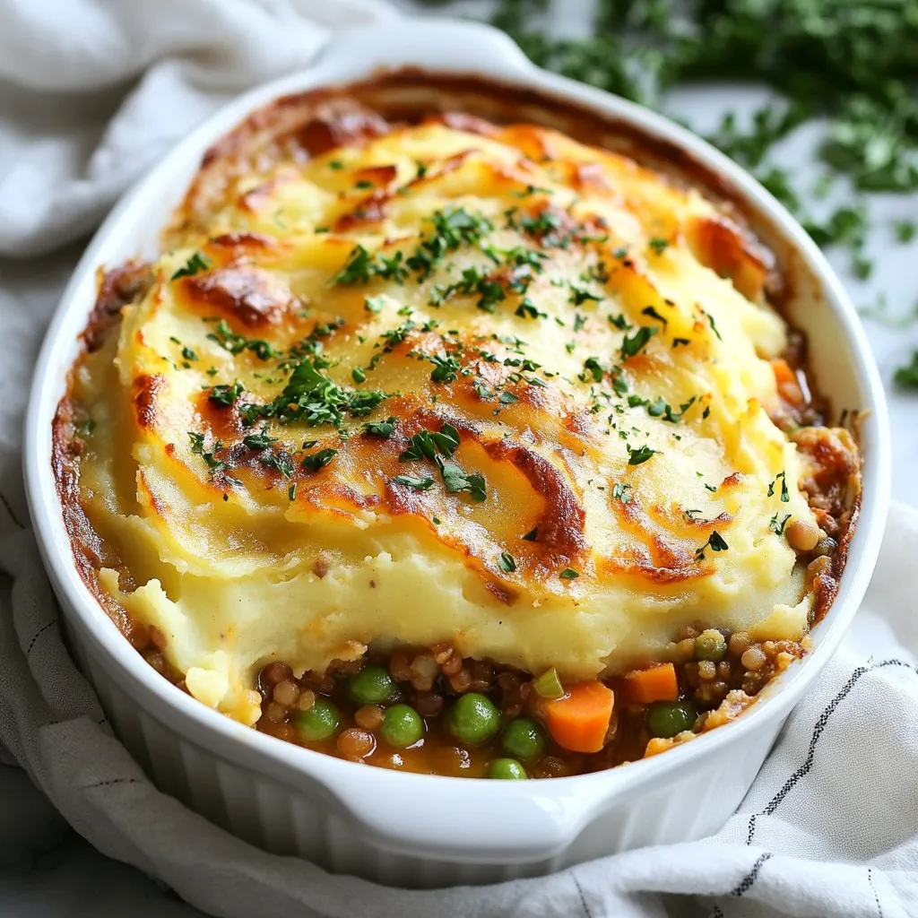 Vegan Lentil Shepherd’s Pie Hearty Comfort Dish