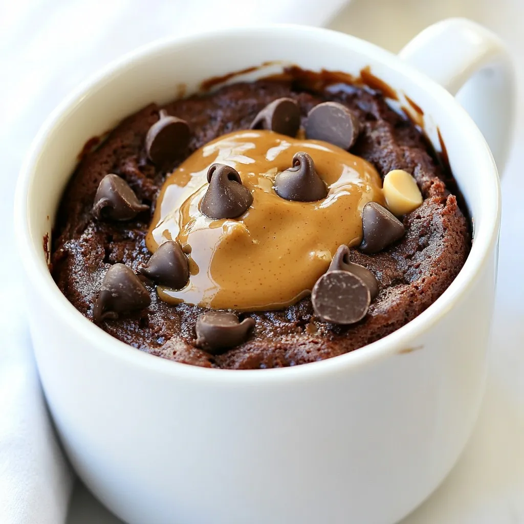 Chocolate Peanut Butter Mug Cake Rich and Easy Treat