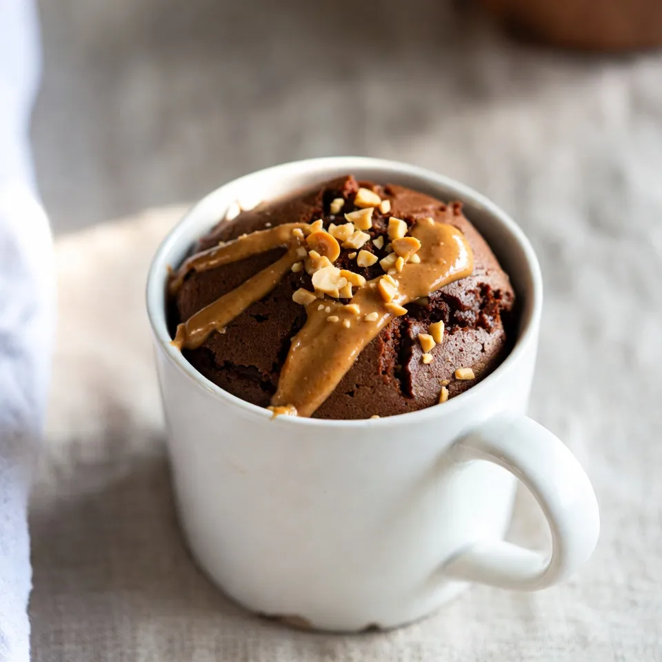 Chocolate Peanut Butter Mug Cake Quick and Easy Treat
