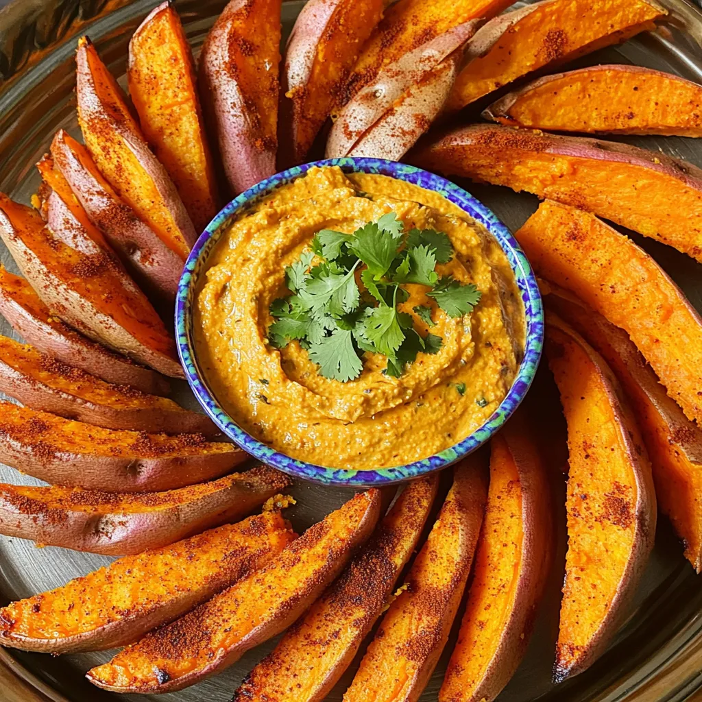 Air Fryer Sweet Potato Wedges with Chipotle Dip Delight