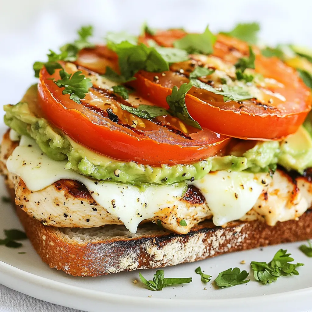 Grilled Chicken Avocado Melt Flavorful and Simple Meal