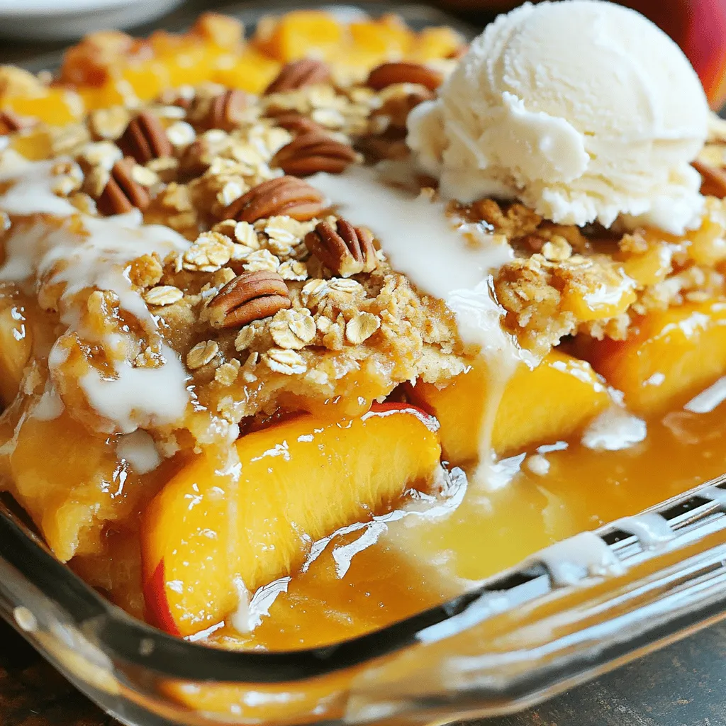 Peach Cobbler Dump Cake Simple and Delicious Treat