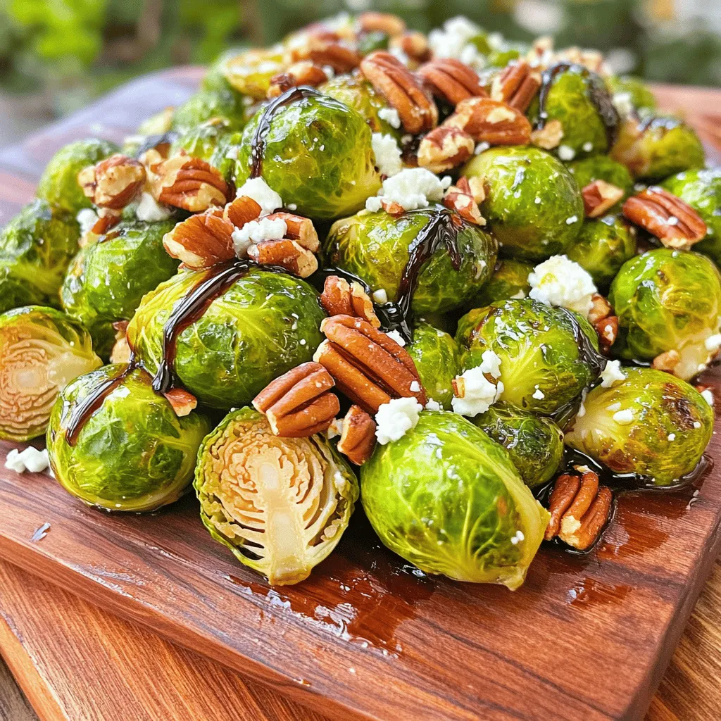 Roasted Brussels Sprouts with Balsamic Glaze Delight