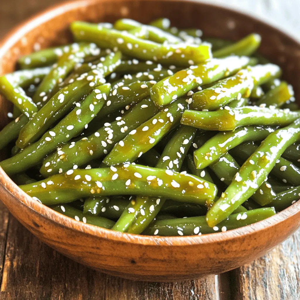 Ginger Soy Glazed Green Beans Delightful Side Dish