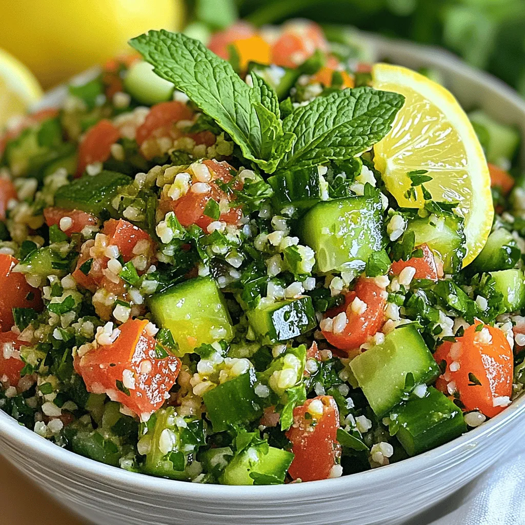 Classic Tabouli Salad Fresh and Flavorful Dish