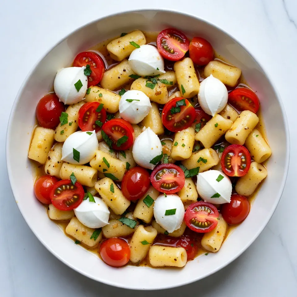 Caprese Garlic Butter Gnocchi Simple and Satisfying Dish