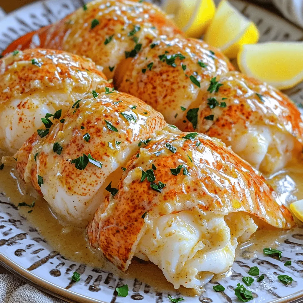 Creamy Garlic Butter Lobster Tails Delightful Recipe