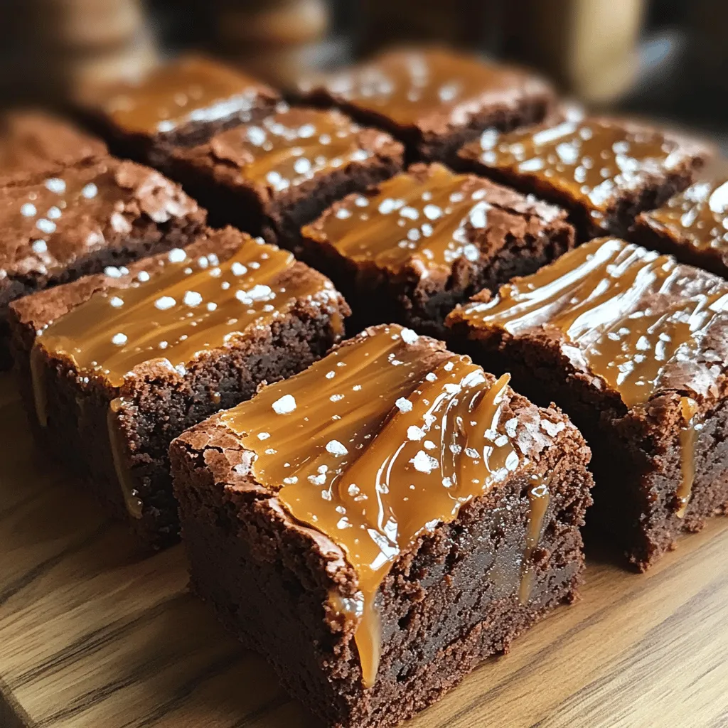 Fudgy Salted Caramel Brownies Rich and Indulgent Treat
