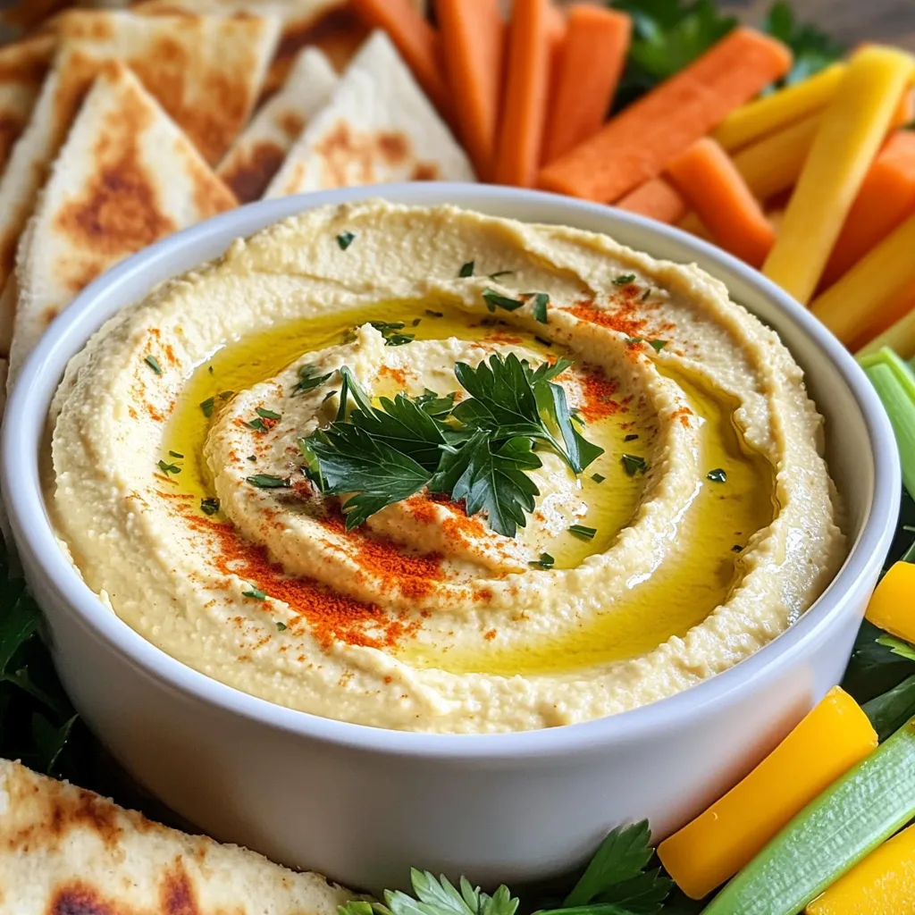 Creamy Roasted Garlic Hummus Easy and Flavorful Dip