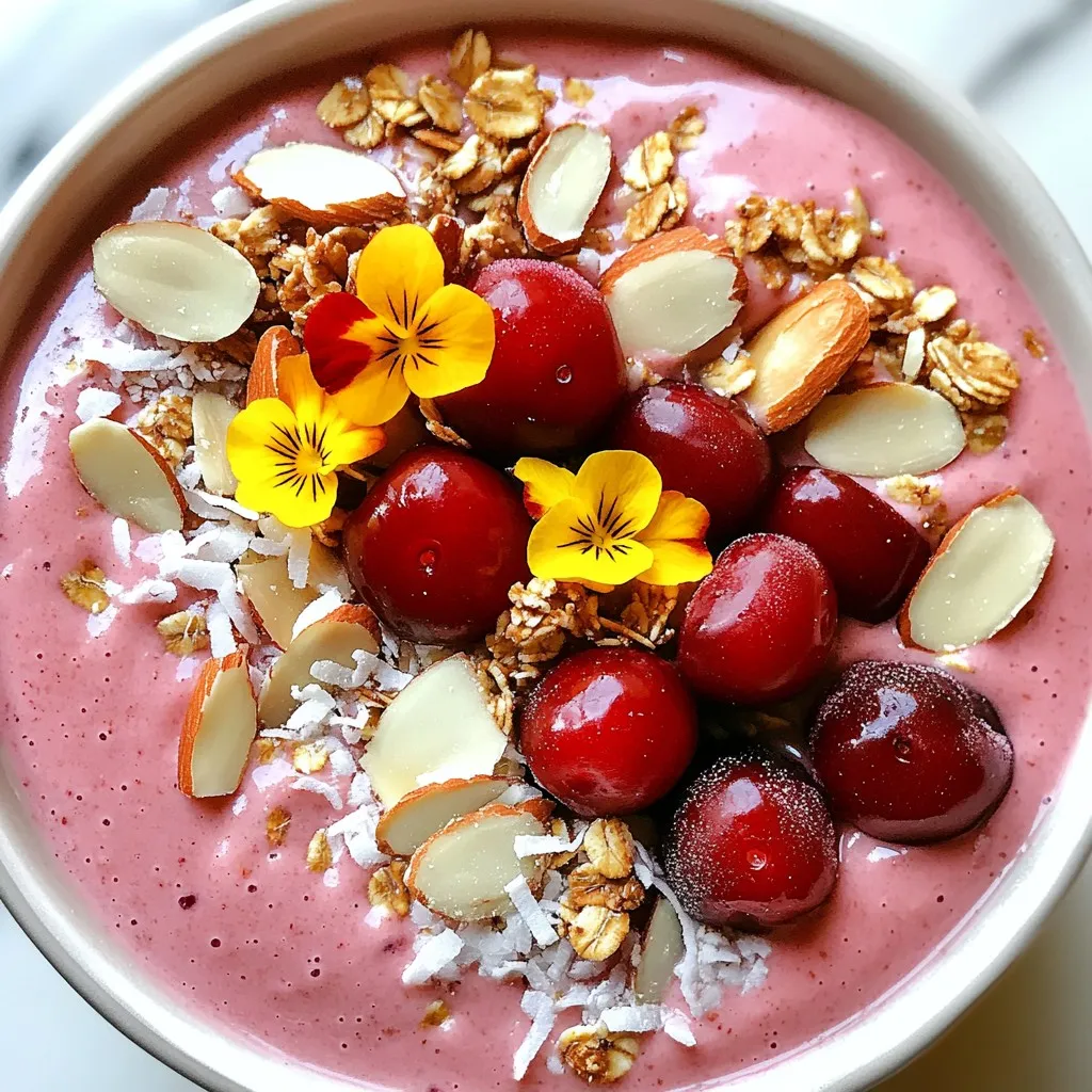 Cherry Almond Smoothie Bowl Simple and Healthy Delight