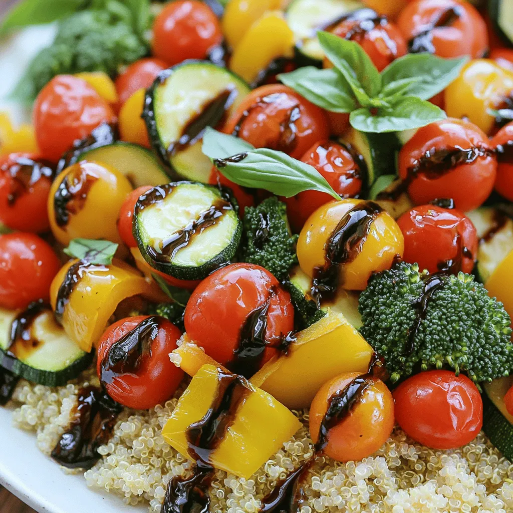 Sheet-Pan Balsamic Roasted Veggie Bowls Delight