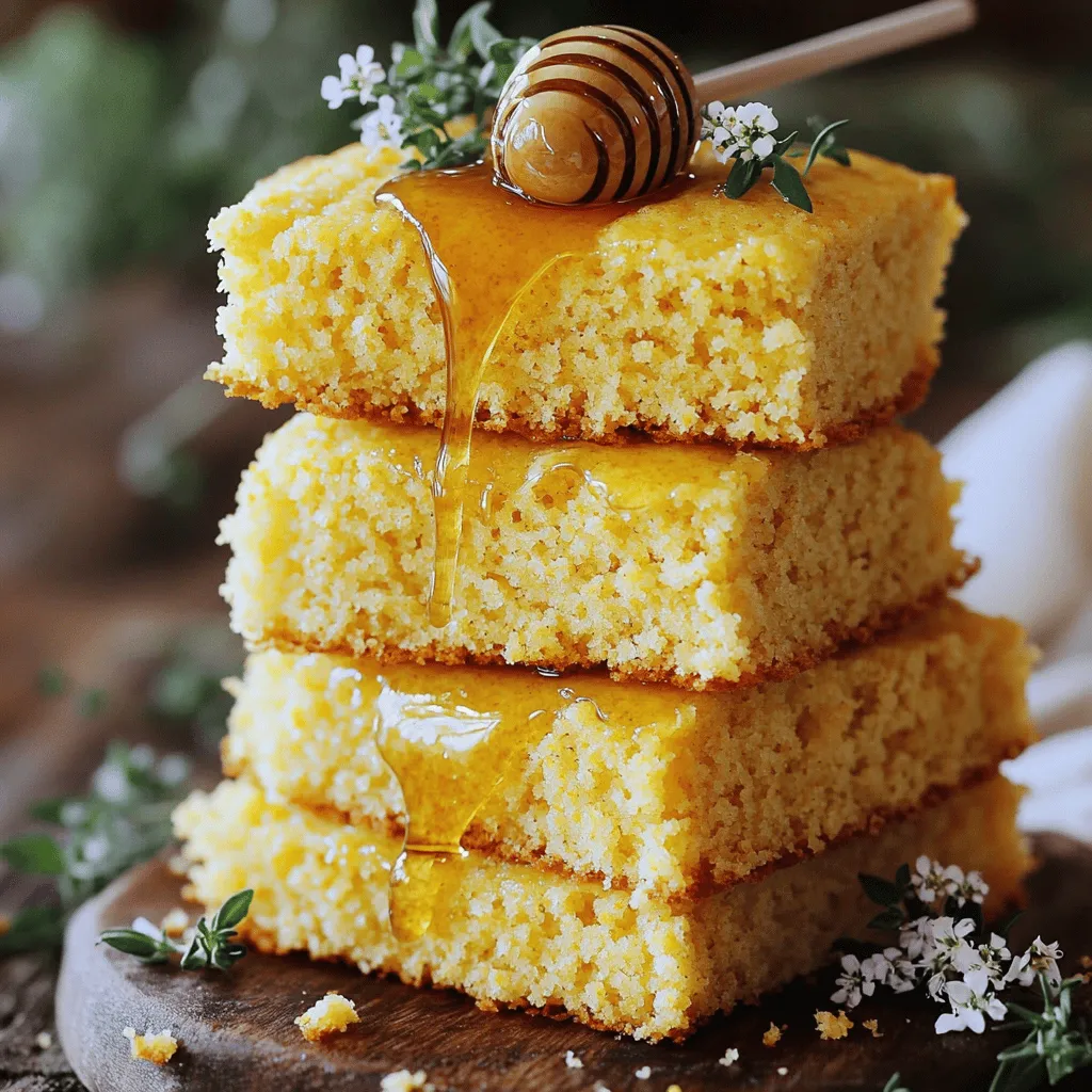 Layered Cornbread Cake with Honey Butter Delight