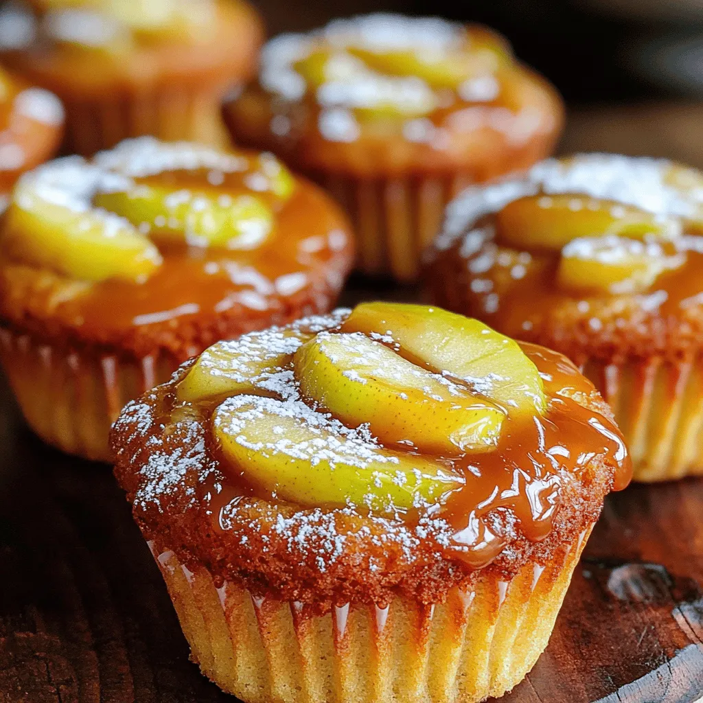 Caramel Apple Upside Down Muffins Delightfully Sweet