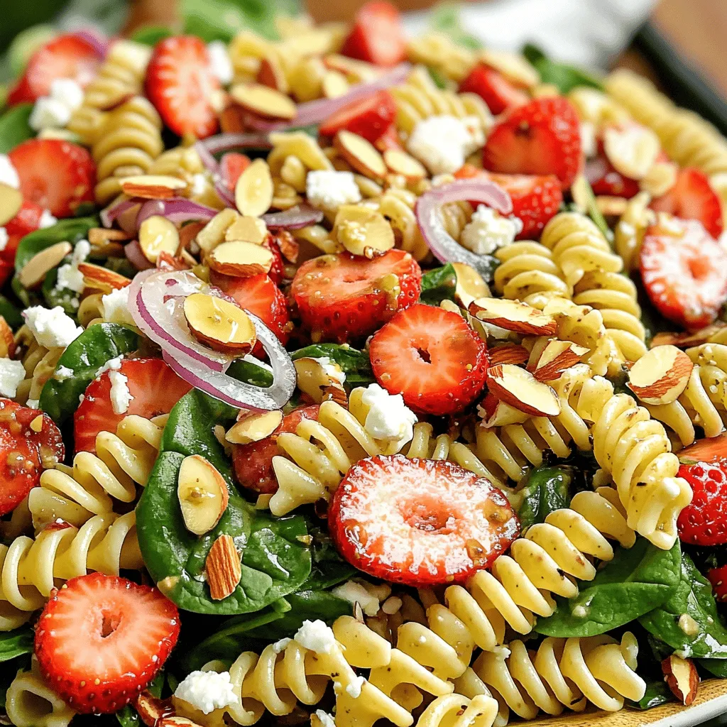 Strawberry Spinach Pasta Salad Delicious and Easy Recipe