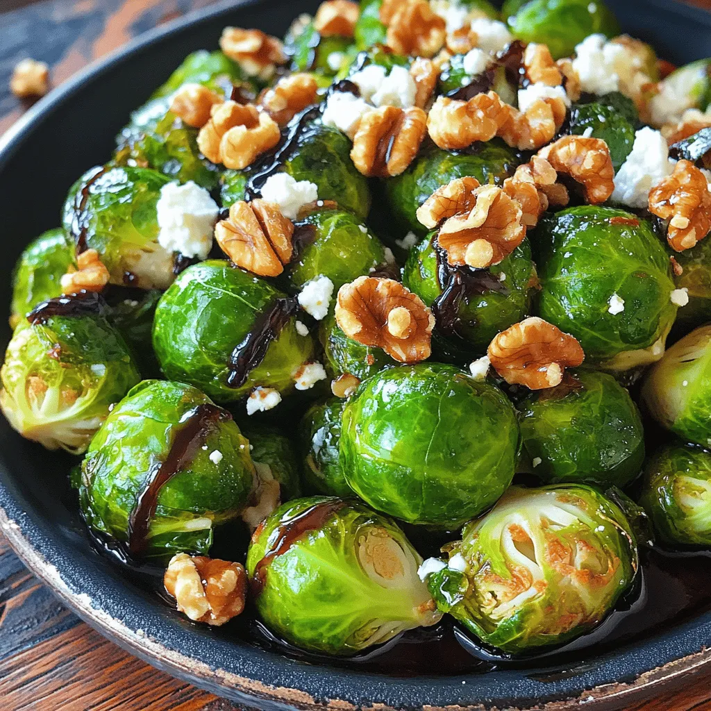 Roasted Brussels Sprouts with Balsamic Glaze Delight