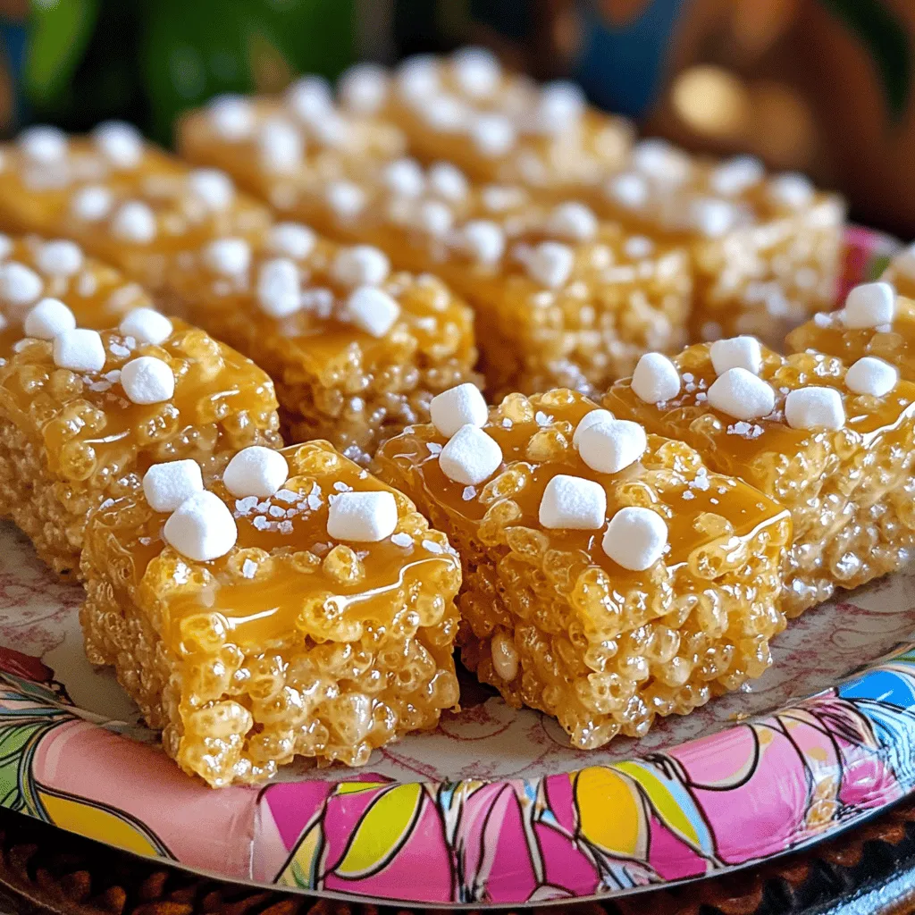 Salted Caramel Rice Krispie Treats Irresistible Delight