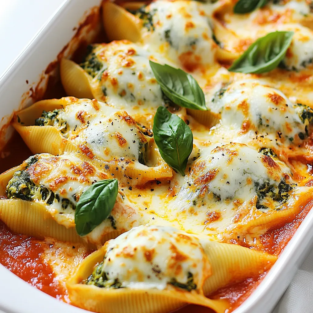 Cheesy Spinach Stuffed Shells Flavorful Comfort Meal