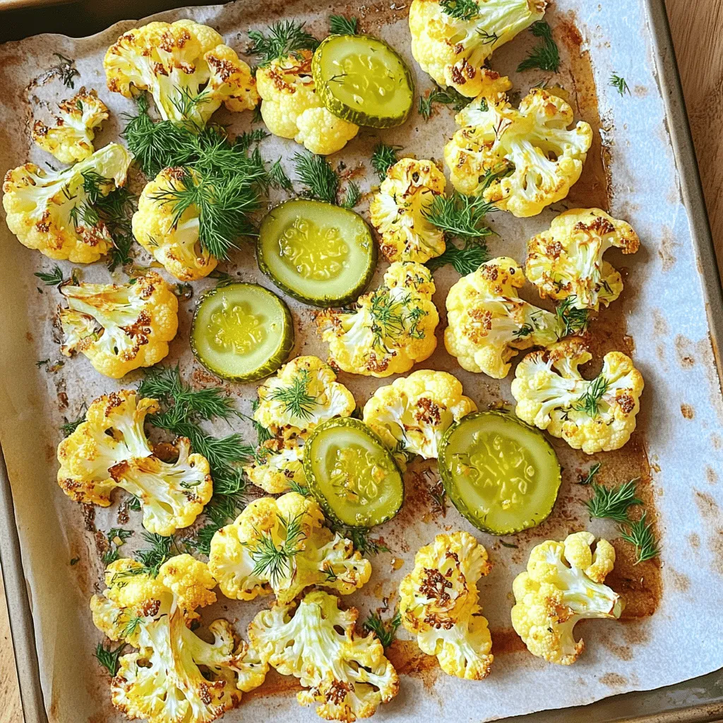 Pickle Ranch Roasted Cauliflower Savory and Crisp Treat