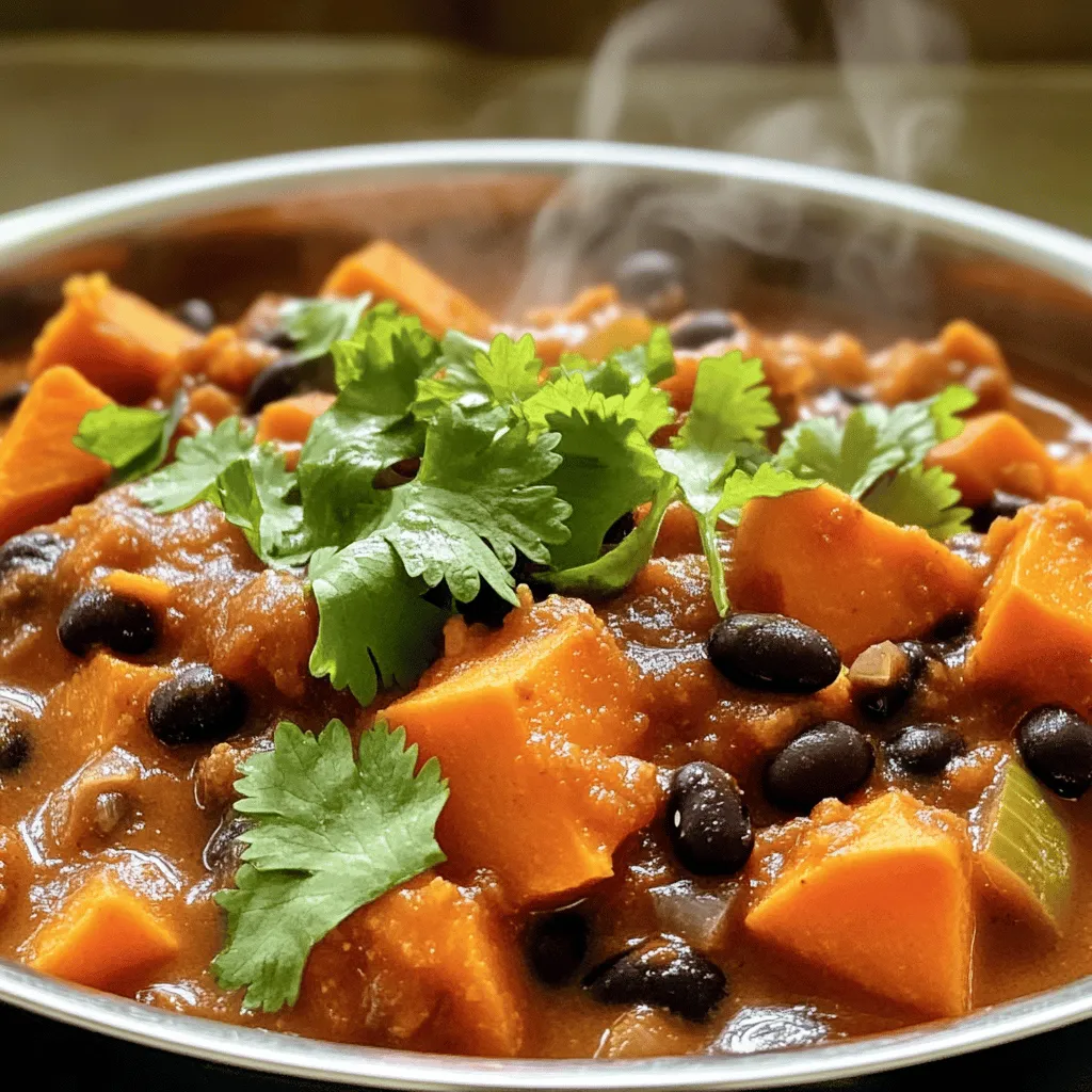 Sweet Potato and Black Bean Chili Hearty and Simple Dish