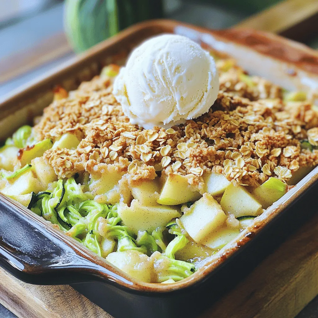 Zucchini Apple Crumble Flavorful and Simple Dessert