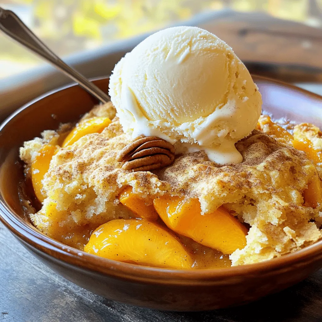Peach Cobbler Dump Cake Simple and Tasty Recipe