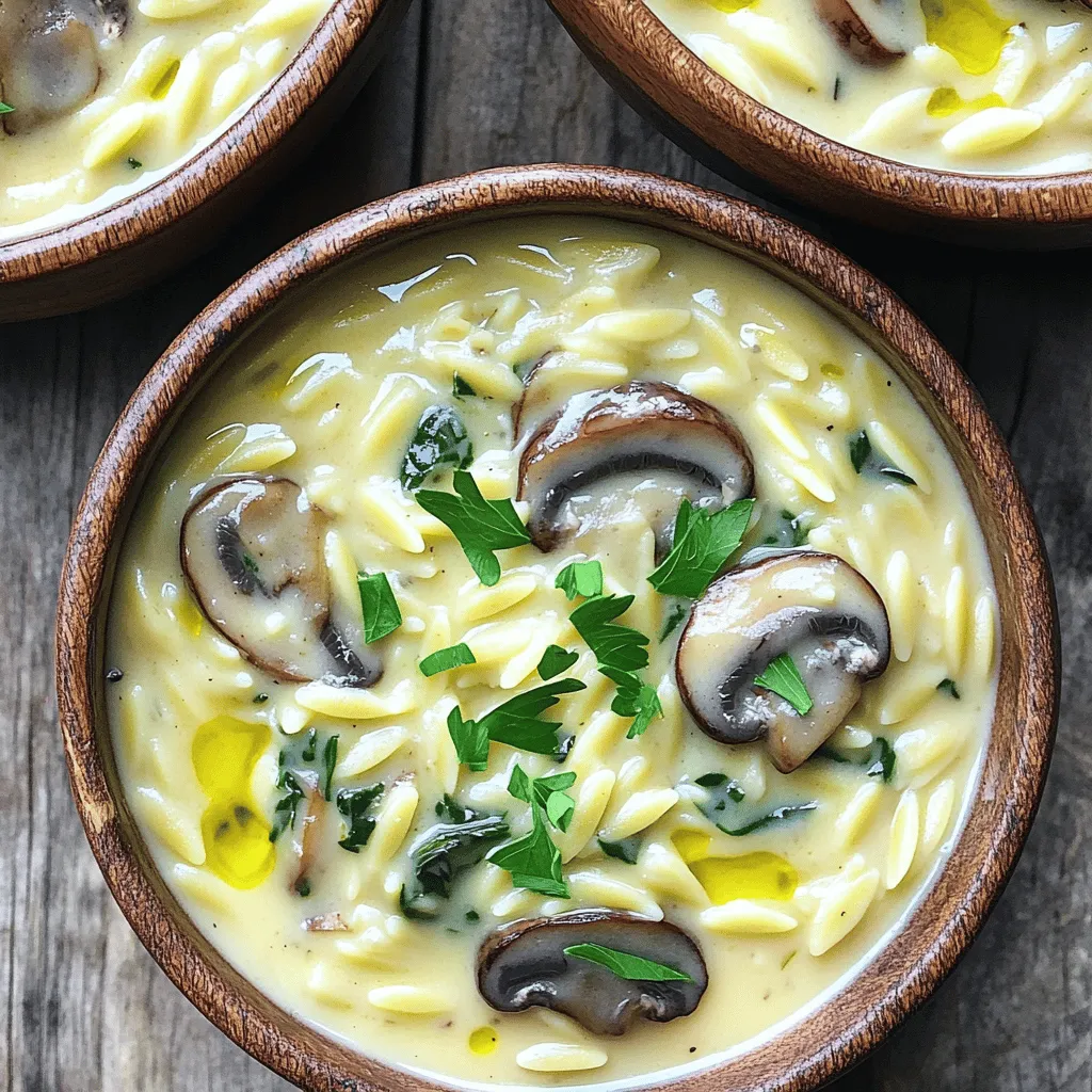 One Pot Creamy Mushroom Orzo Flavorful Comfort Food