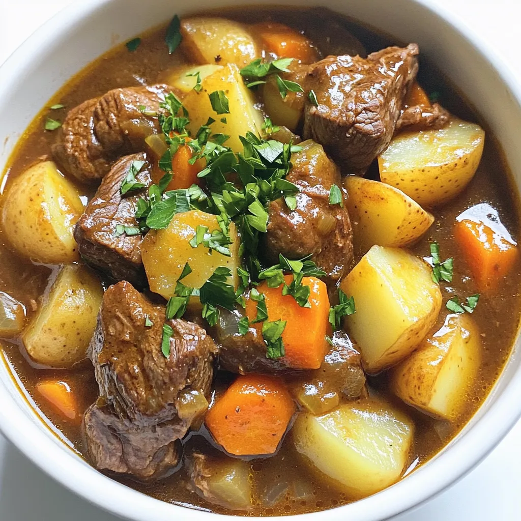 Slow Cooker Rustic Beef Stew Flavorful Comfort Dish