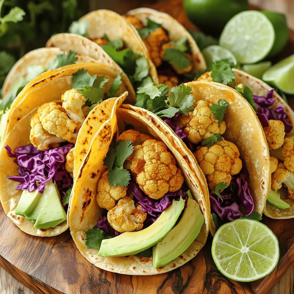 Vegan Cauliflower Tacos Flavorful and Healthy Meal