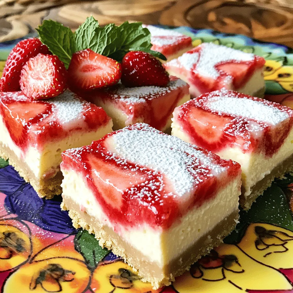 Strawberry Lemon Cheesecake Bars Simple and Tasty Treat