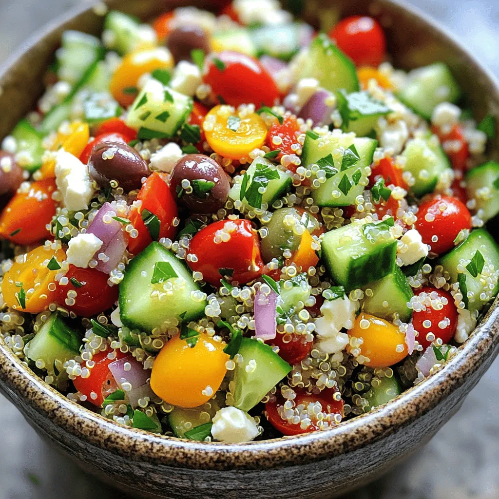 Mediterranean Quinoa Salad Fresh and Flavorful Delight
