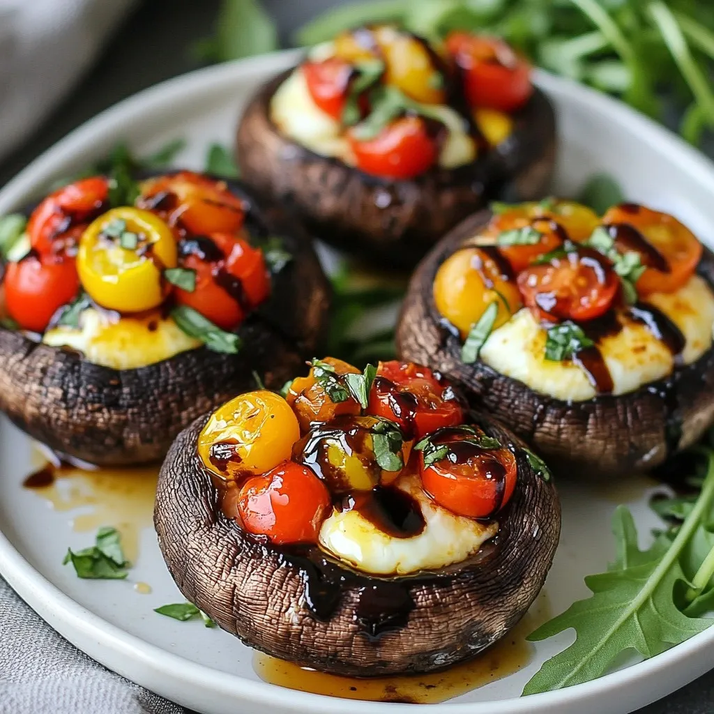 Caprese Stuffed Portobellos Flavorful and Filling Dish