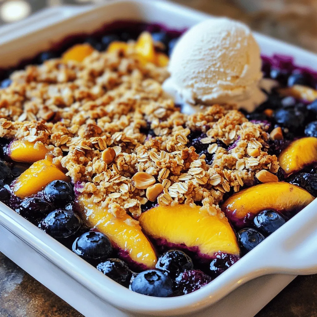 Blueberry Peach Crisp Flavorful and Easy Dessert Recipe