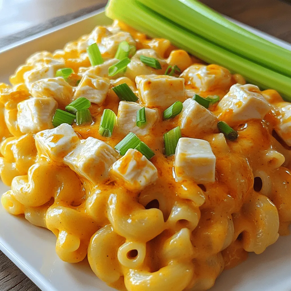 Buffalo Chicken Mac and Cheese Slow Cooker Delight