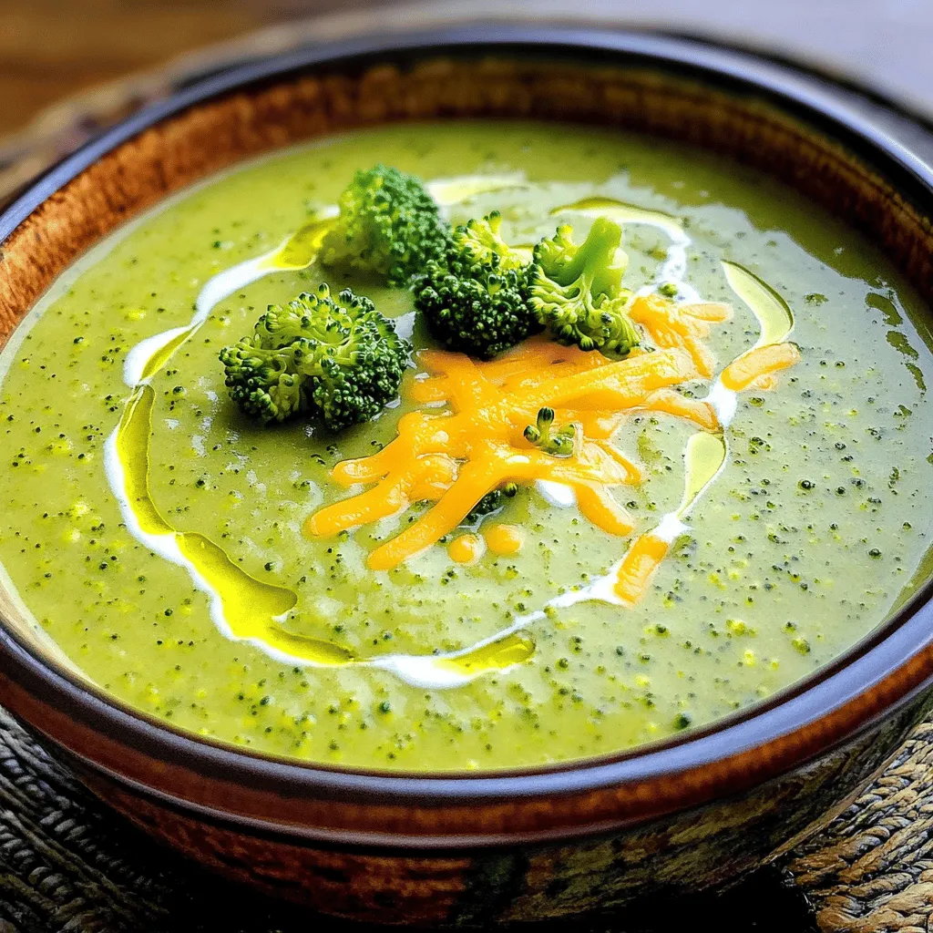 Easy Broccoli Cheddar Soup Creamy and Quick Recipe