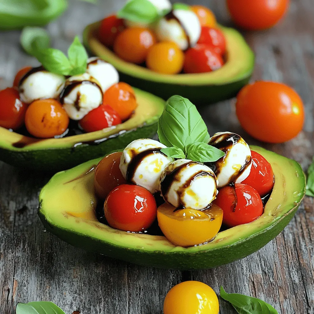 Caprese Stuffed Avocados Flavorful and Fresh Delight
