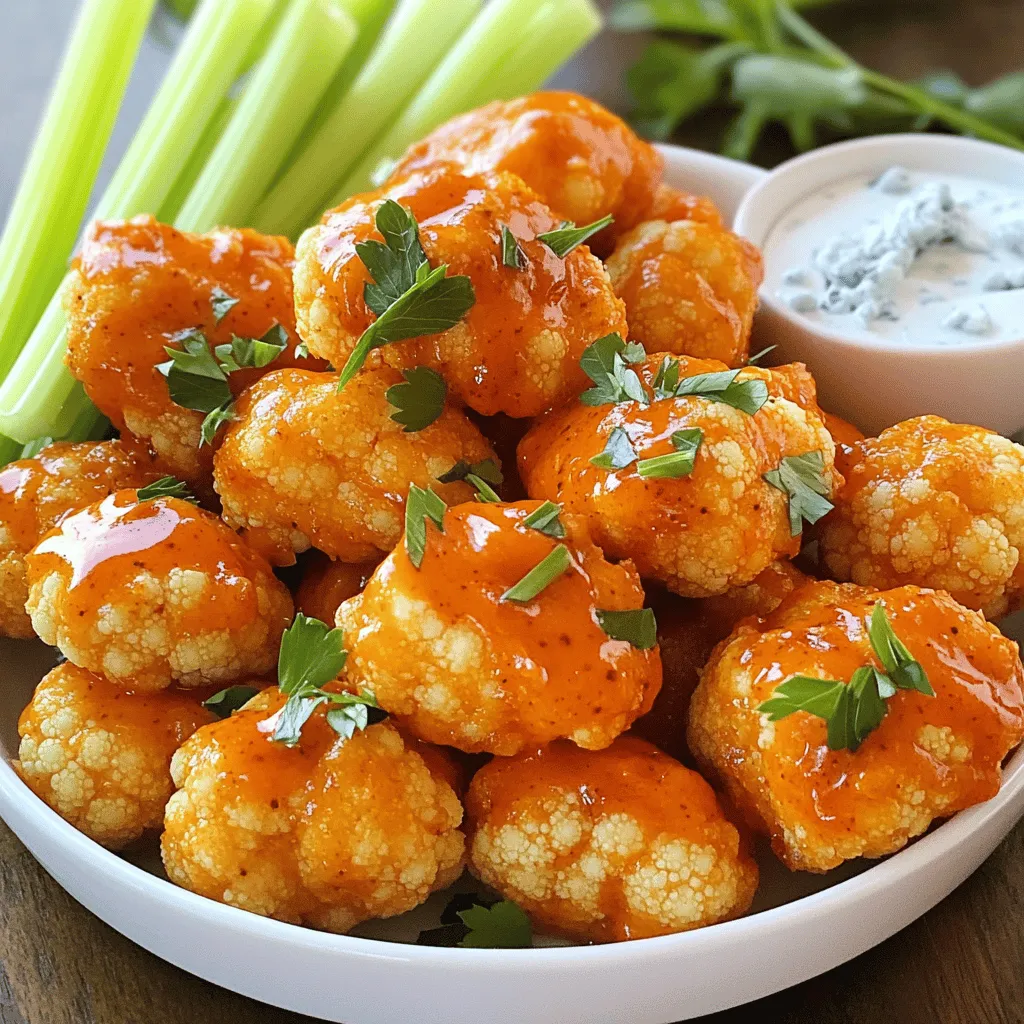 Buffalo Cauliflower Bites Tasty and Easy Snack Recipe