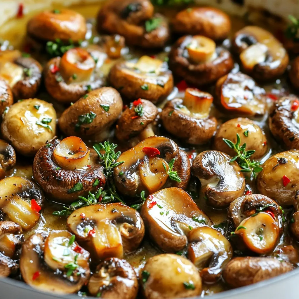 Garlic Butter Mushroom Skillet Flavorful and Simple Dish