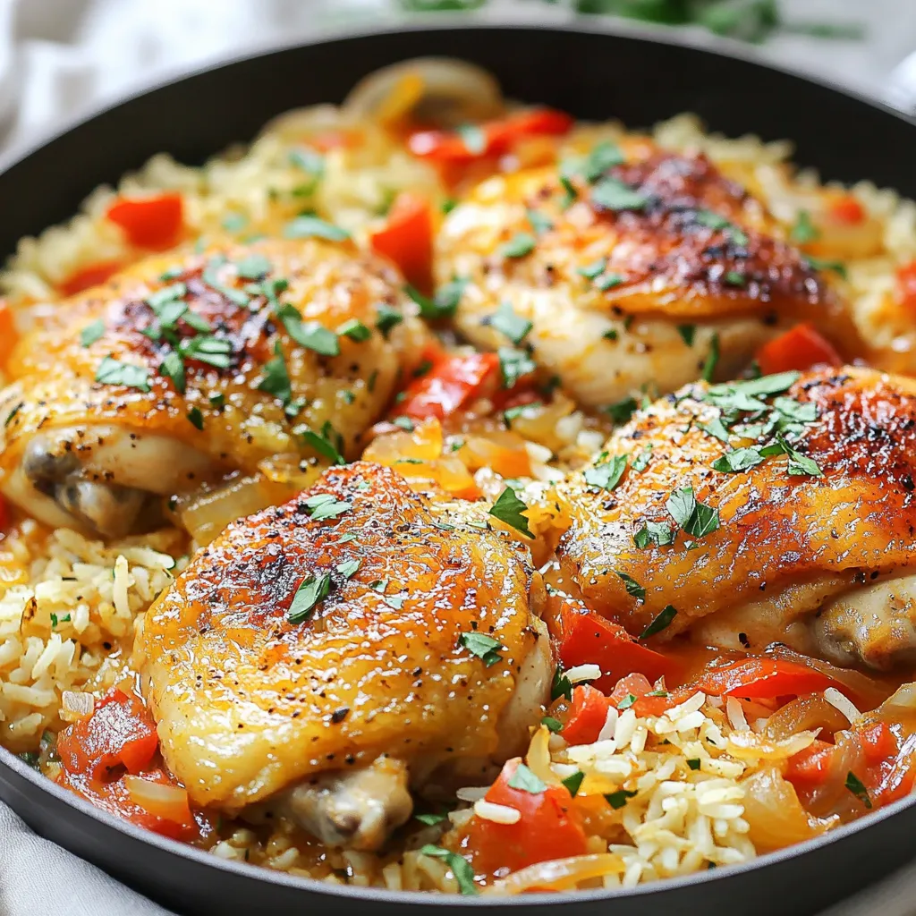 Savory Smothered Chicken and Rice Easy Comfort Meal