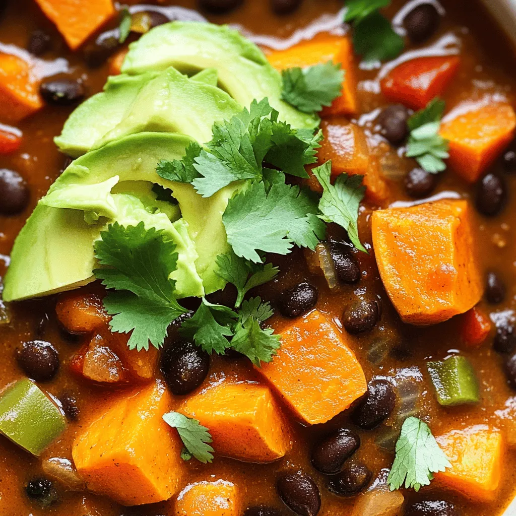 Sweet Potato Black Bean Chili Hearty and Healthy Meal