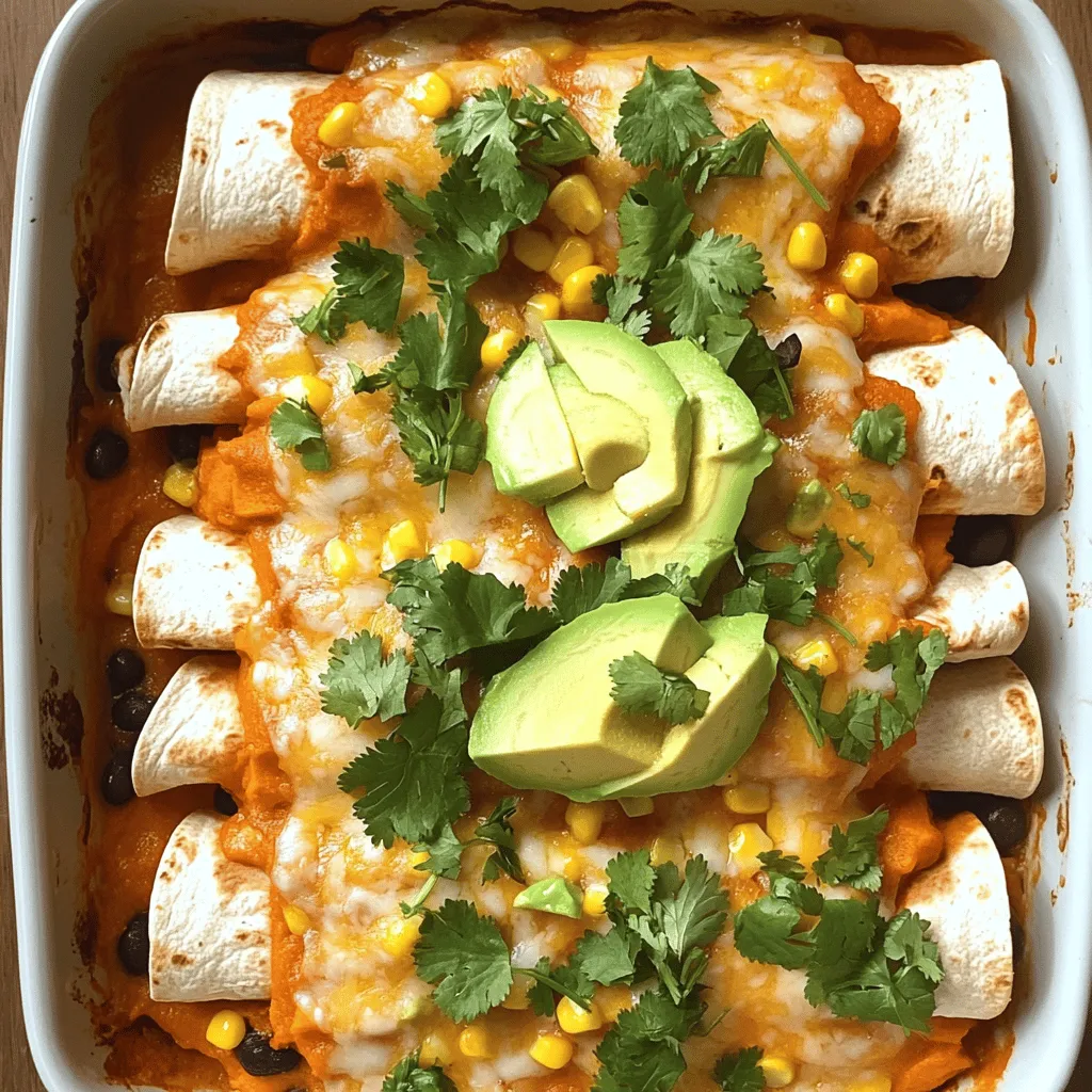 Sweet Potato Black Bean Enchiladas Flavorful Delight