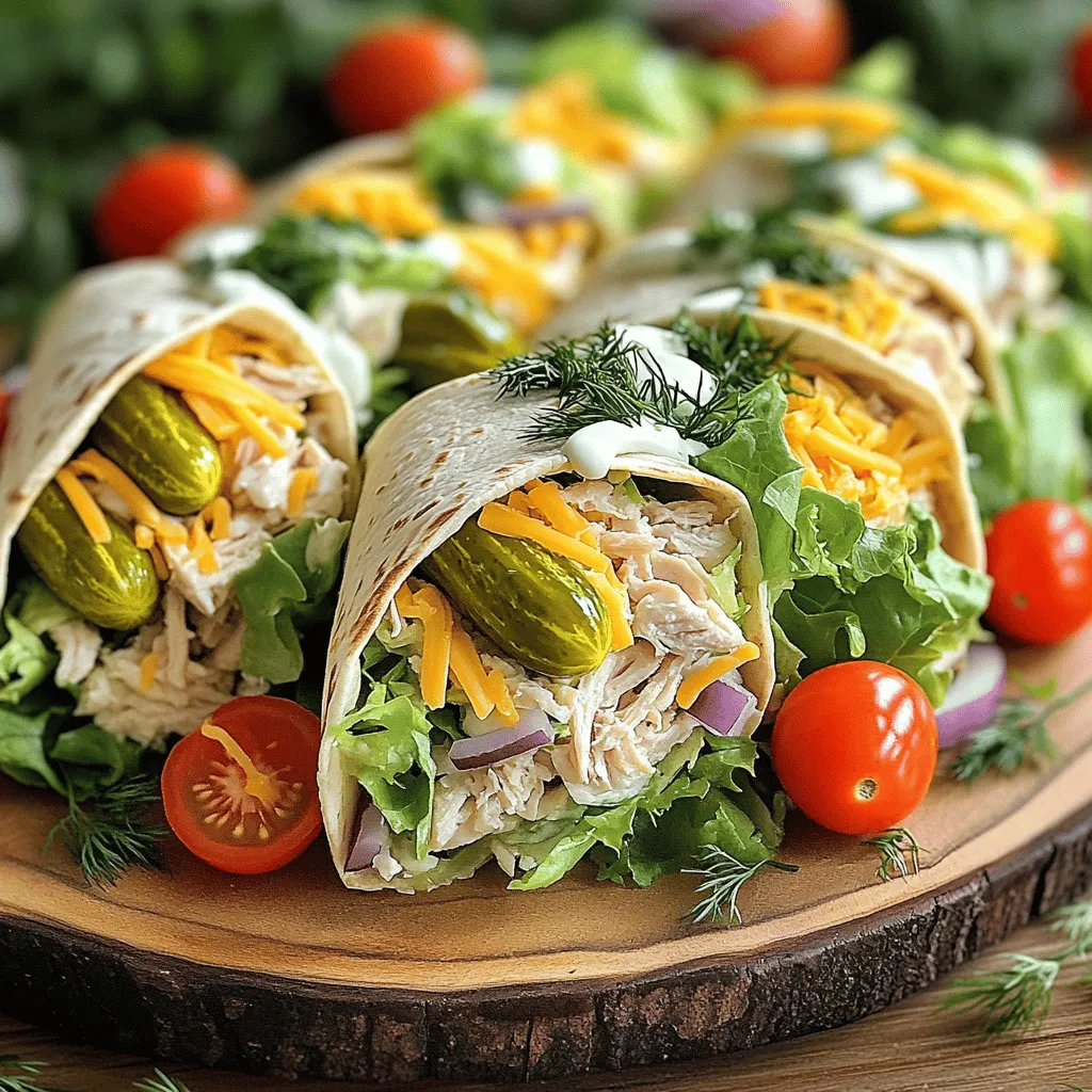 Pickle Ranch Chicken Wraps Simple and Tasty Meal