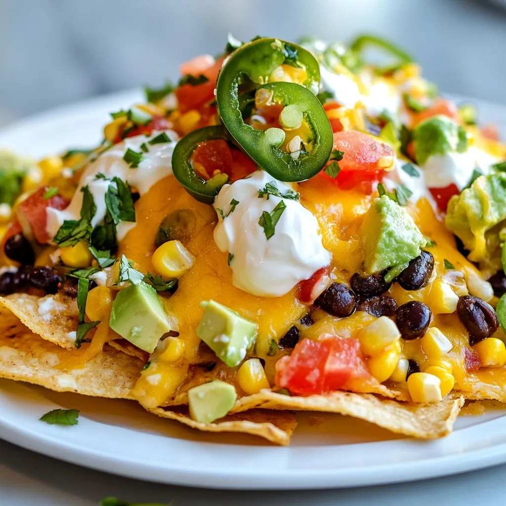 Loaded Veggie Nachos Flavorful and Easy Recipe