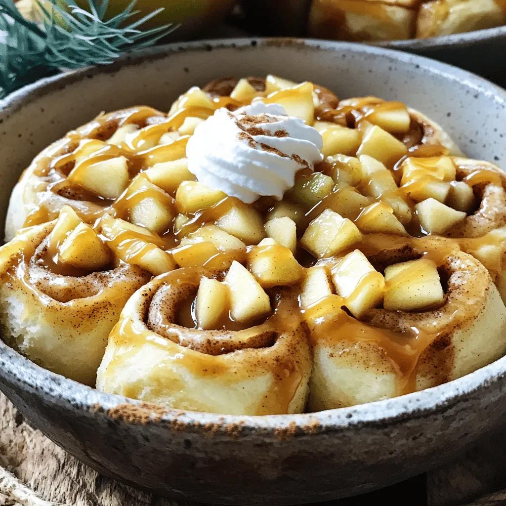 Caramel Apple Cinnamon Roll Bake Easy and Tasty Recipe